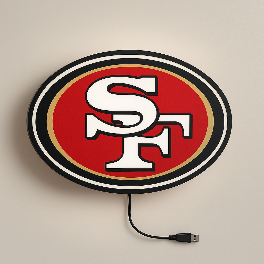 San Francisco 49ers LED Sign shown in daylight
