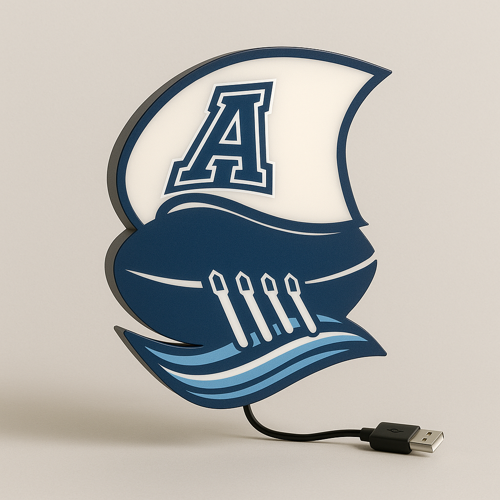 Toronto Argonauts LED Sign shown in daylight