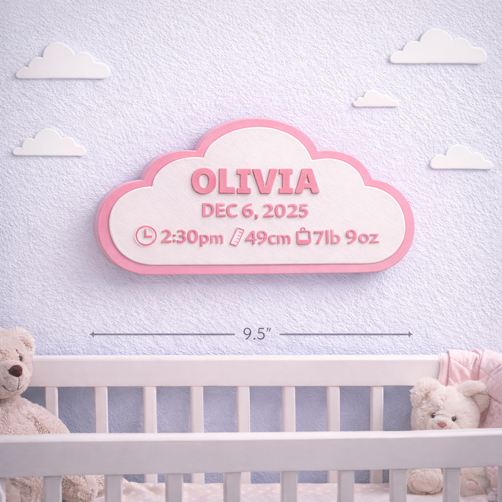 Birth Story Wall Plaque