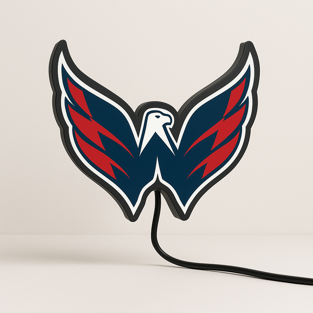 Washington Capitals LED Sign shown in daylight