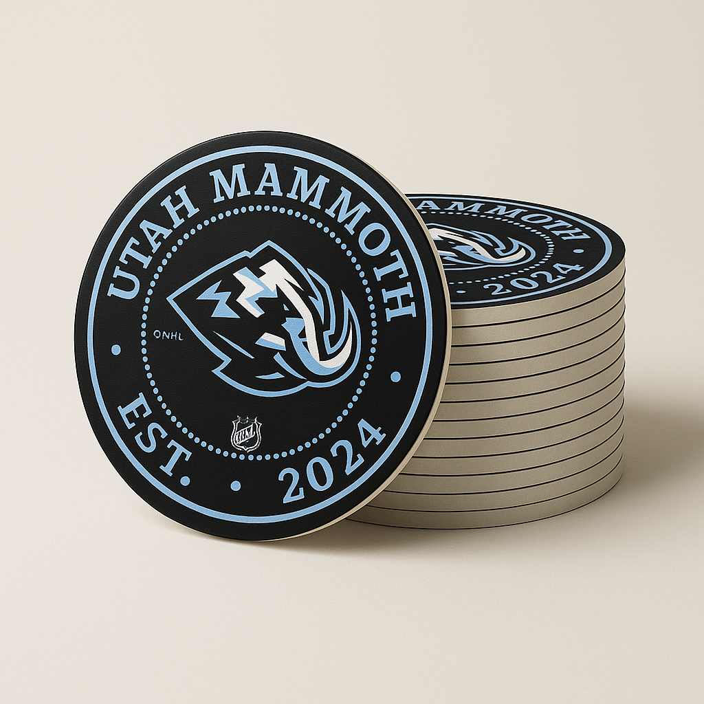 Utah Mammoth Drink Coasters (4 Pack)