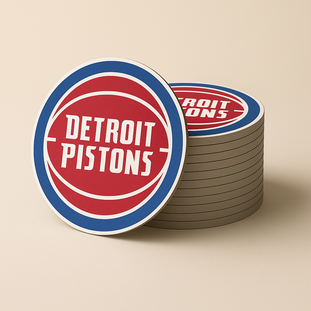 Detroit Pistons Drink Coasters (4 Pack)