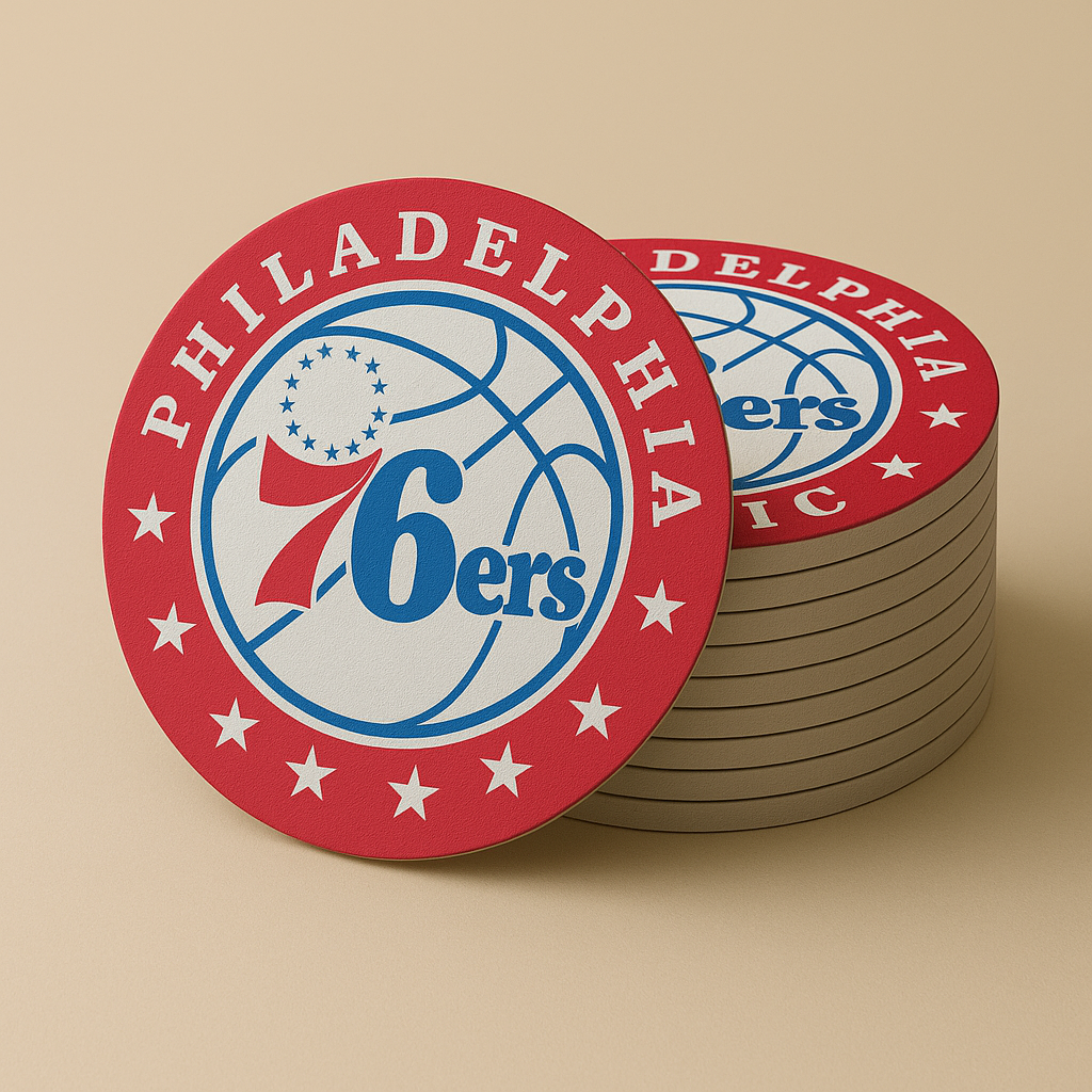 Philadelphia 76ers Drink Coasters (4 Pack)