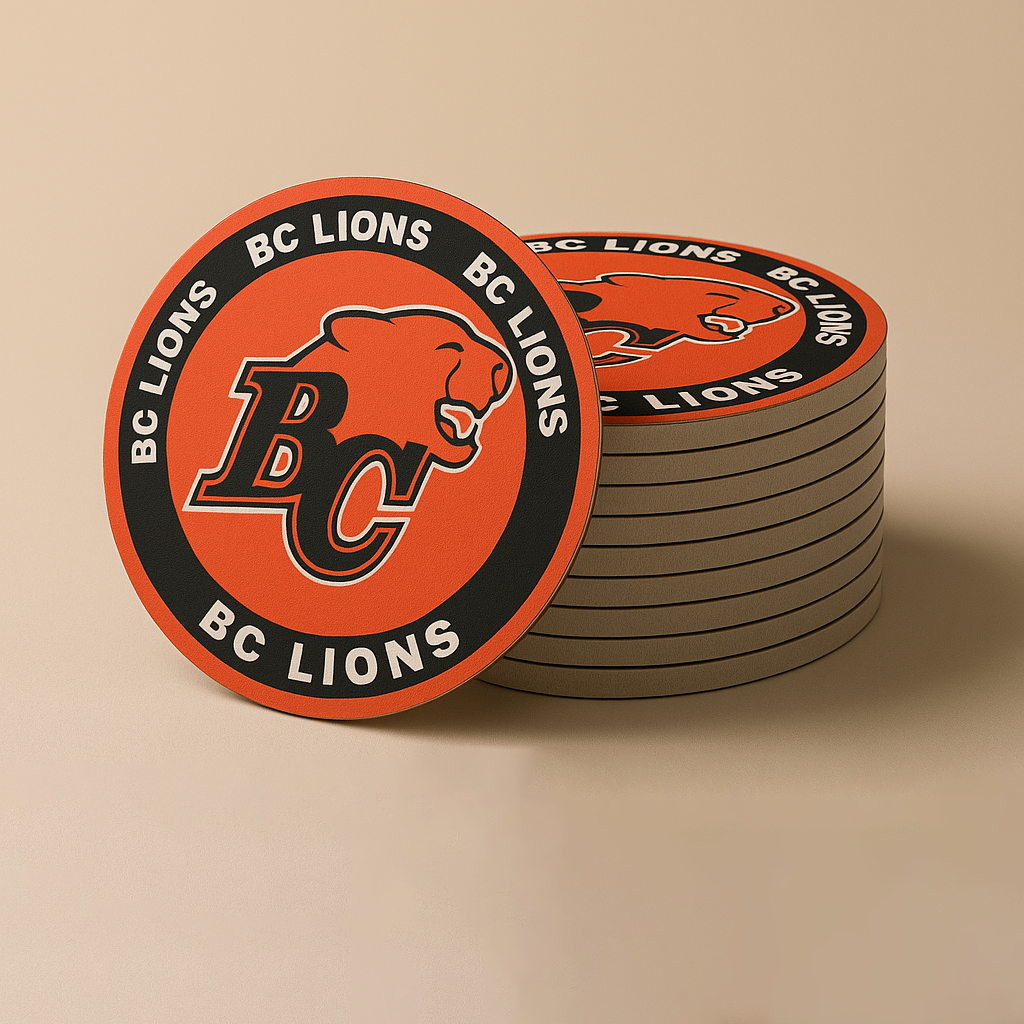 BC Lions Drink Coasters (4 Pack)