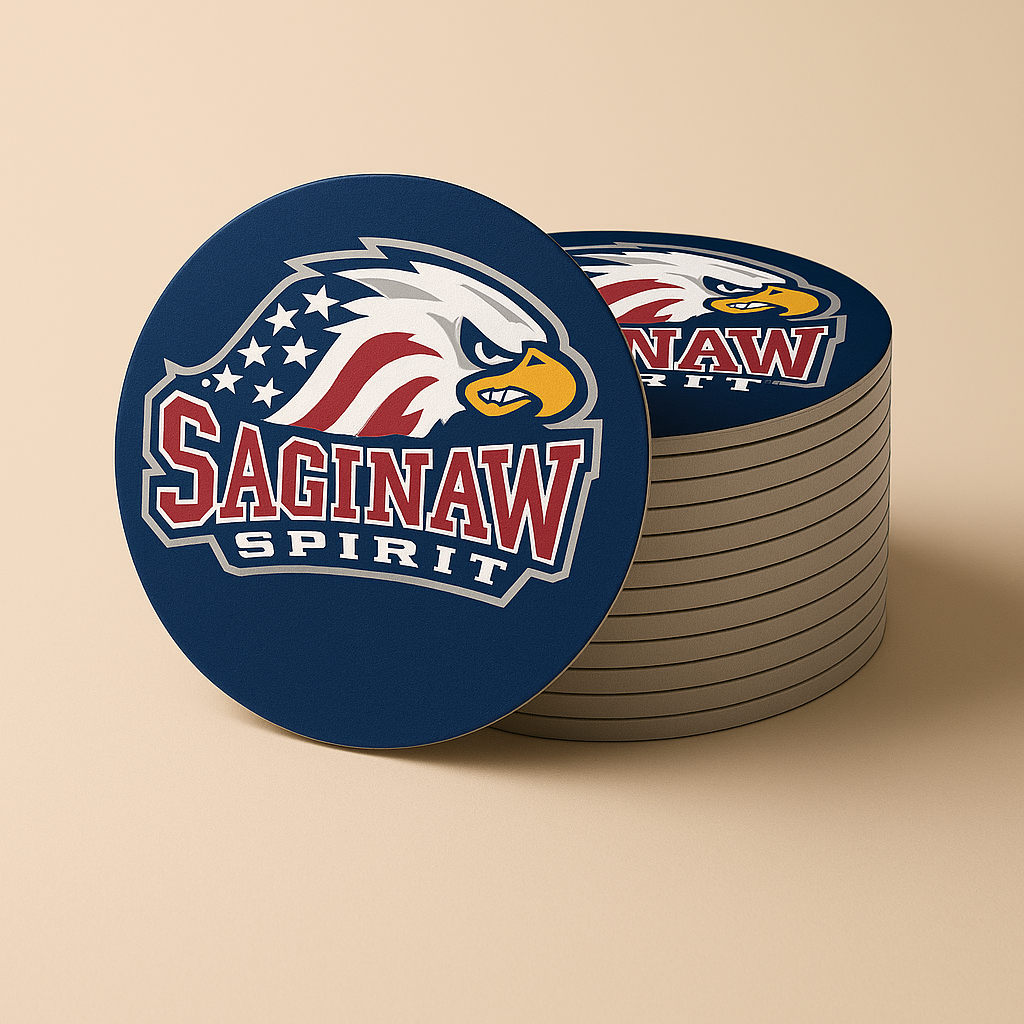 Saginaw Spirit Drink Coasters (4 Pack)