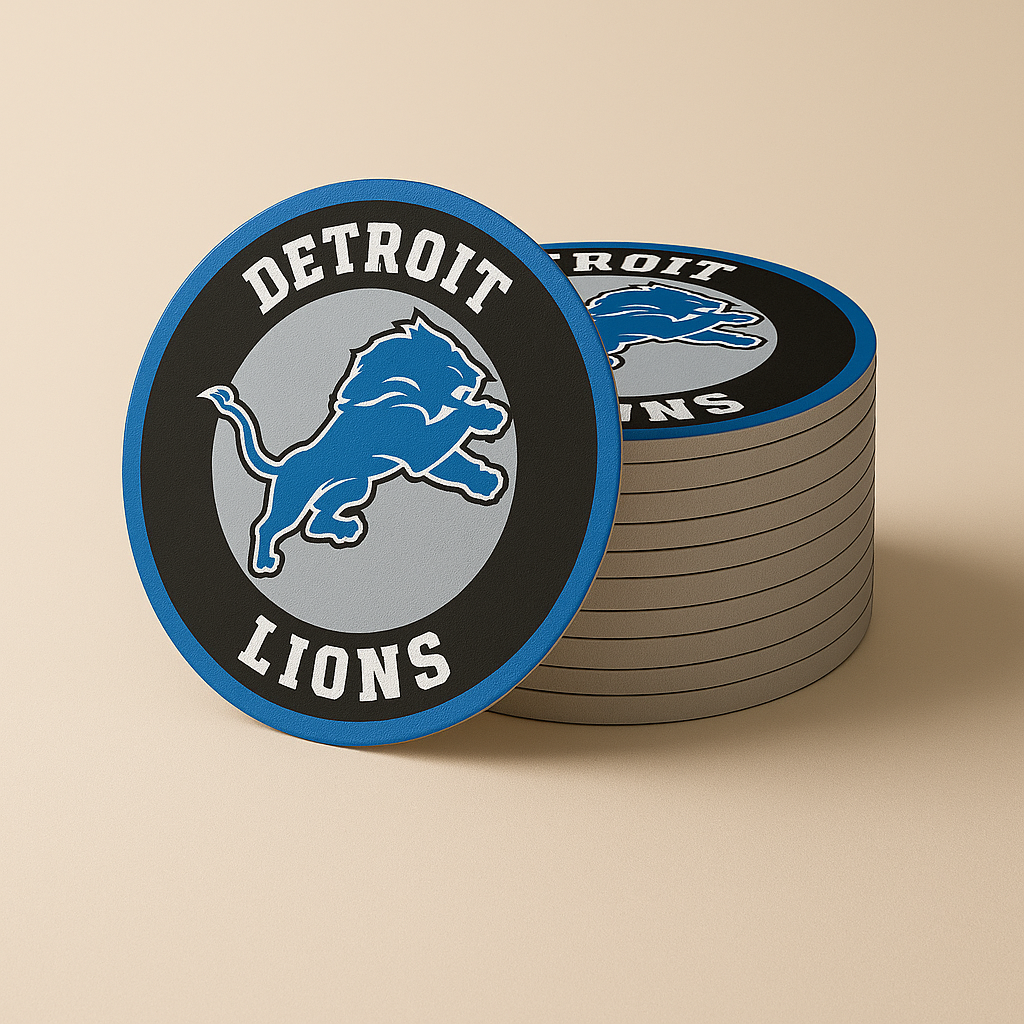 Detroit Lions Drink Coasters (4 Pack)