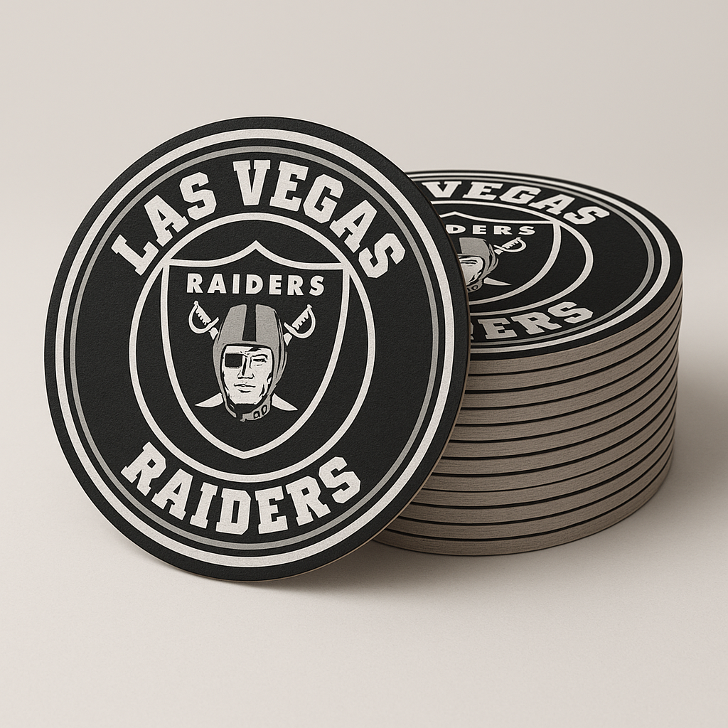 Las Vegas Raiders Drink Coasters (4 Pack)