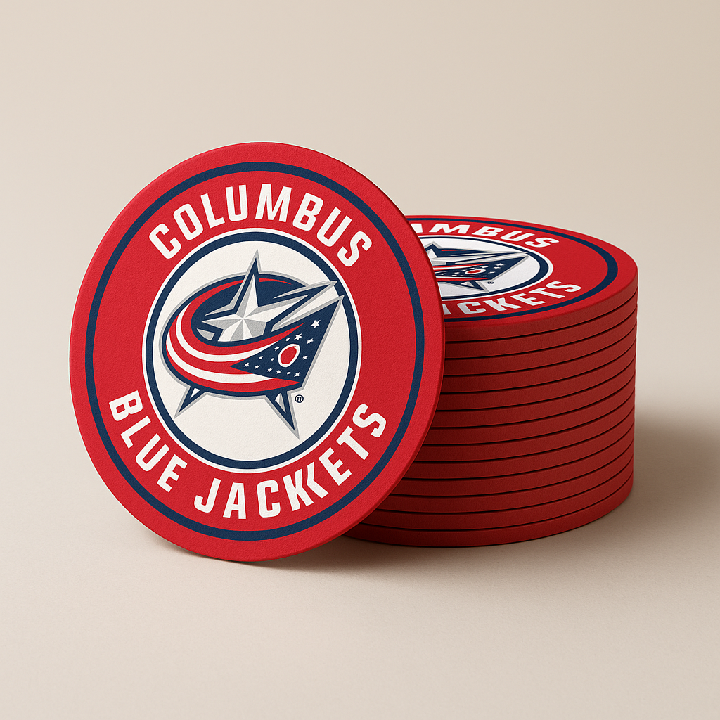 Columbus Blue Jackets Drink Coasters (4 Pack)