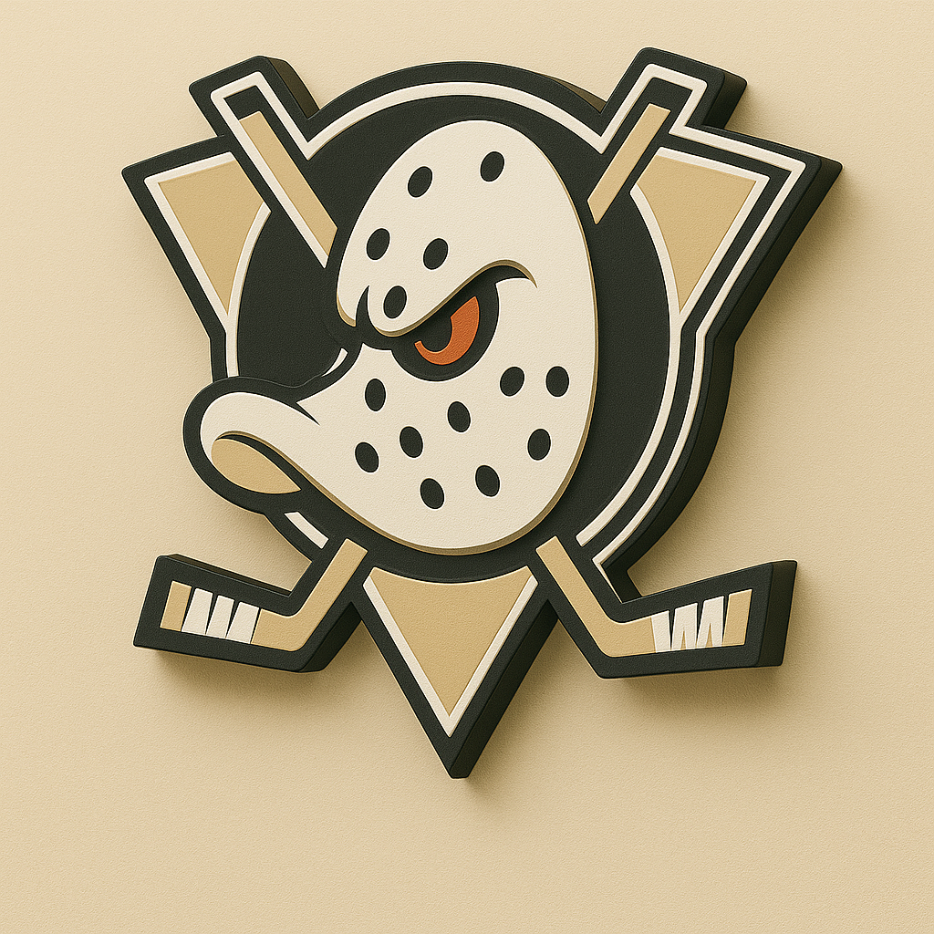 Anaheim Ducks 3D Wall Plaque