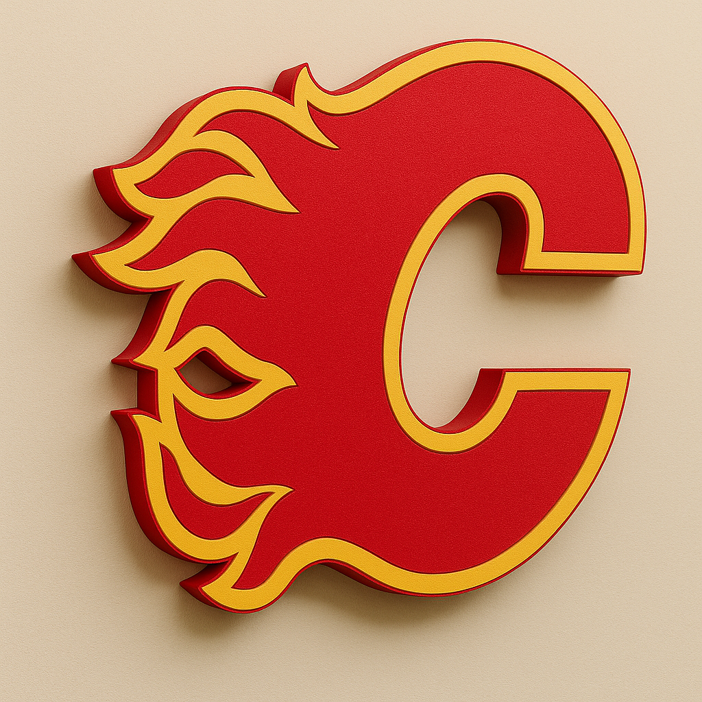 Calgary Flames 3D Wall Plaque