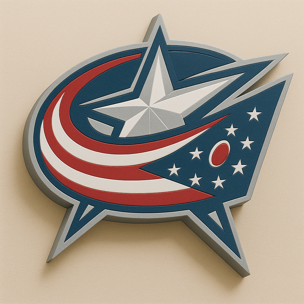 Columbus Blue Jackets 3D Wall Plaque