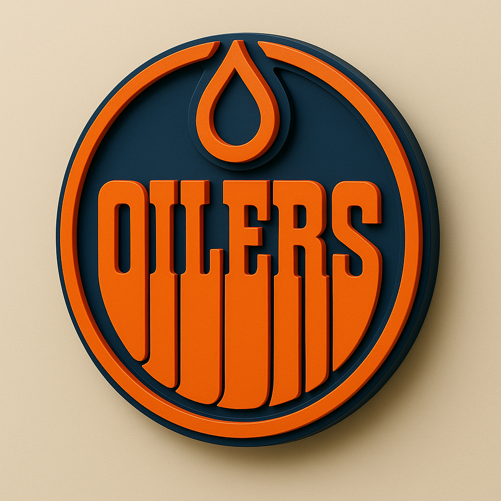Edmonton Oilers 3D Wall Plaque