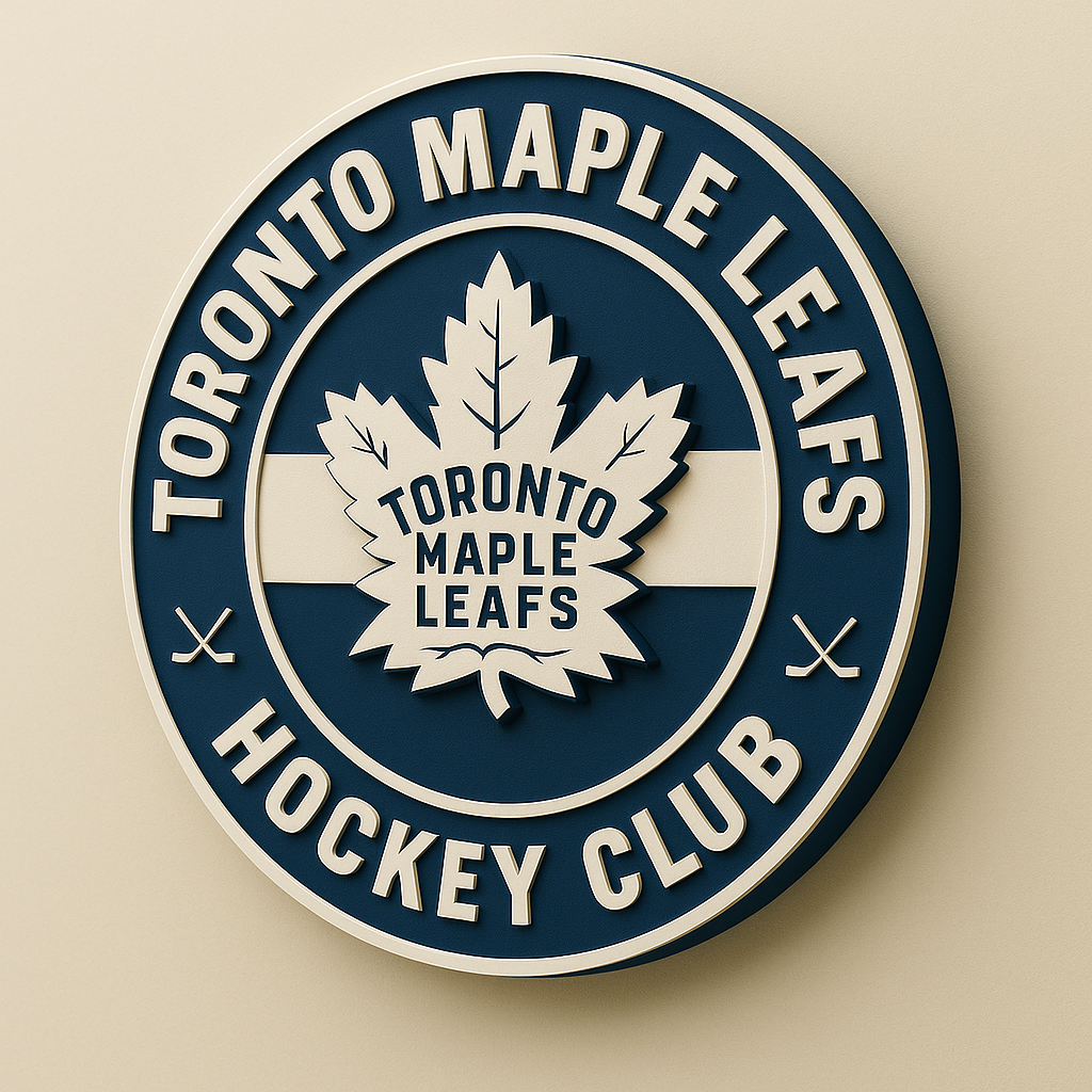 Toronto Maple Leafs Round 3D Wall Plaque