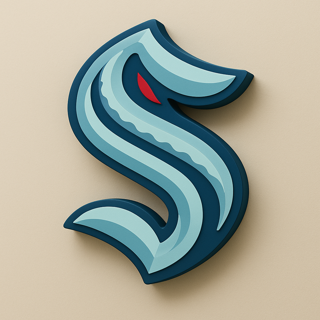 Seattle Kraken 3D Wall Plaque