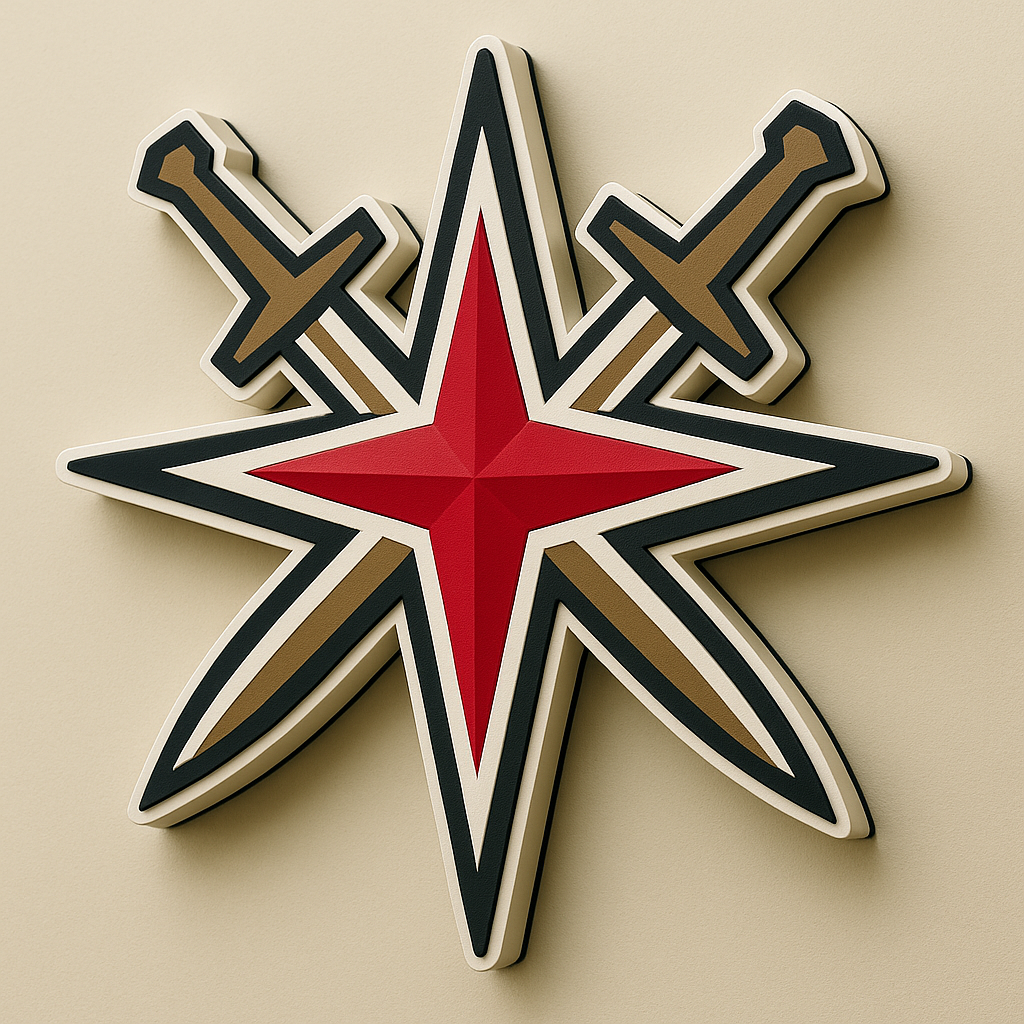 Vegas Golden Knights 3D Wall Plaque