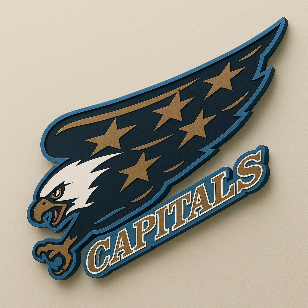 Washington Capitals Screaming Eagle 3D Wall Plaque