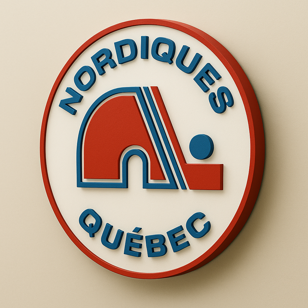Quebec Nordiques 3D Wall Plaque