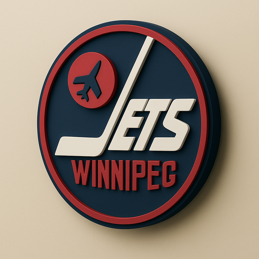 Winnipeg Jets Retro 3D Wall Plaque