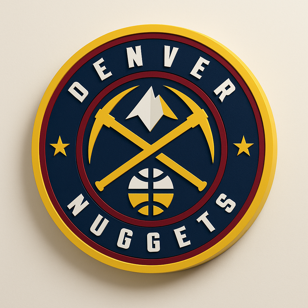 Denver Nuggets 3D Wall Plaque