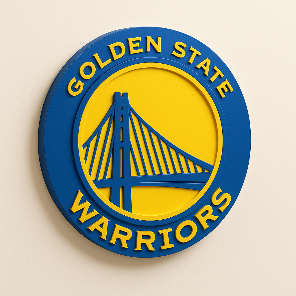 Golden State Warriors 3D Wall Plaque