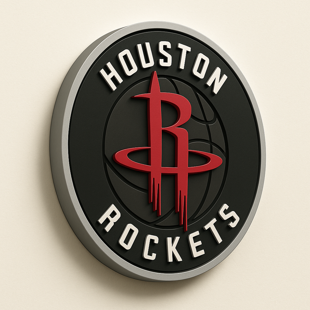 Houston Rockets 3D Wall Plaque