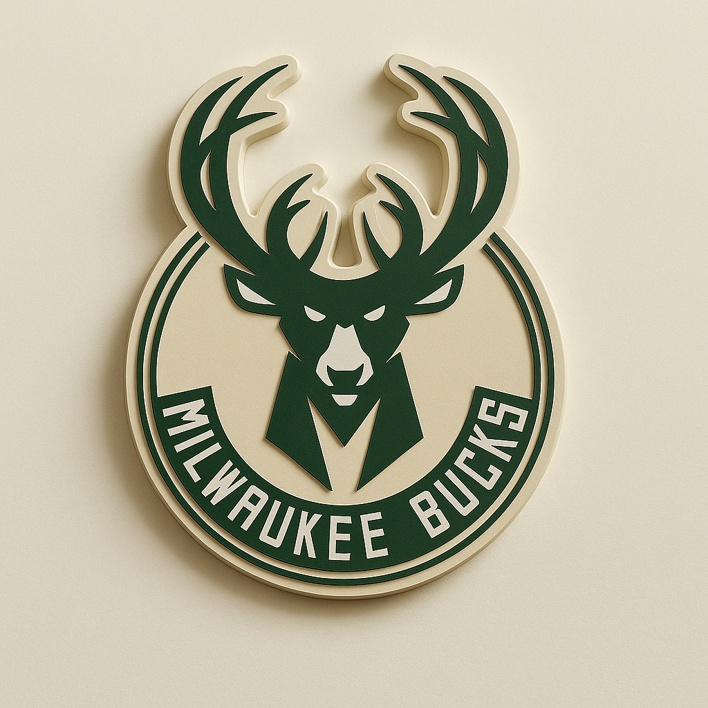 Milwaukee Bucks 3D Wall Plaque