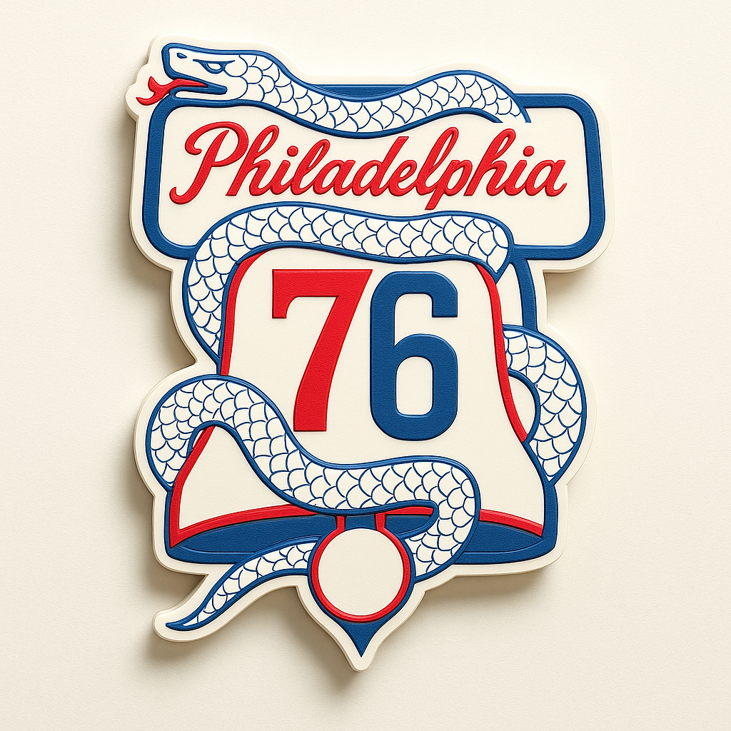 Philadelphia 76ers 3D Wall Plaque