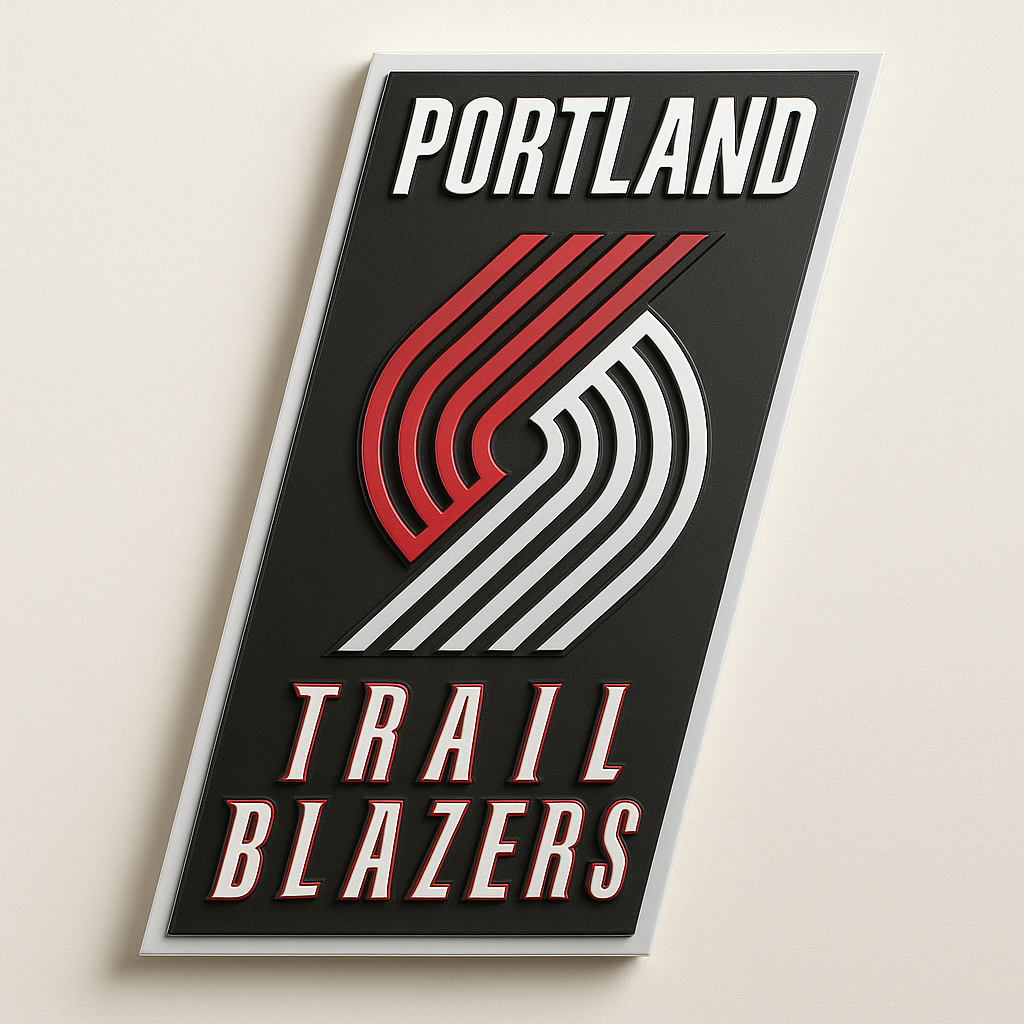 Portland Trail Blazers 3D Wall Plaque