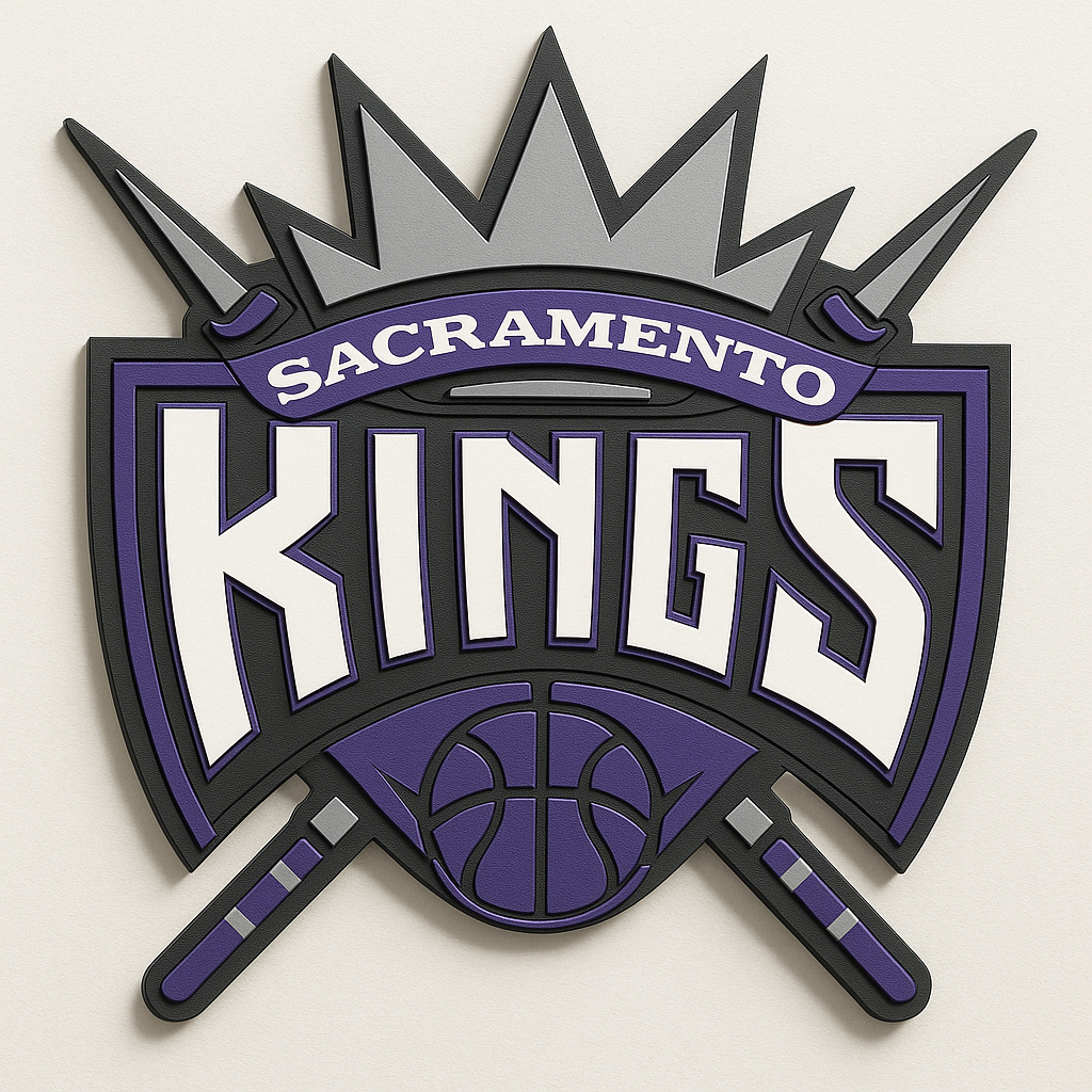 Sacramento Kings 3D Wall Plaque