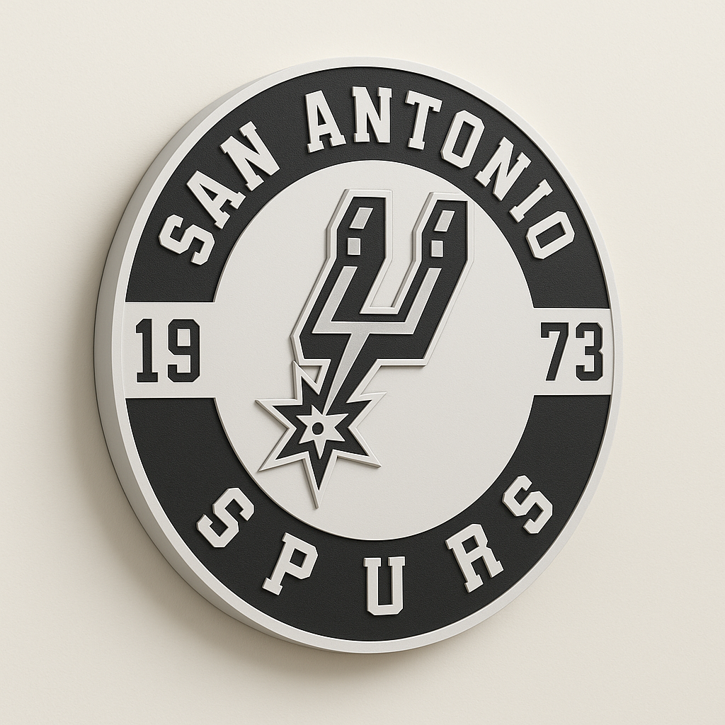 San Antonio Spurs 3D Wall Plaque