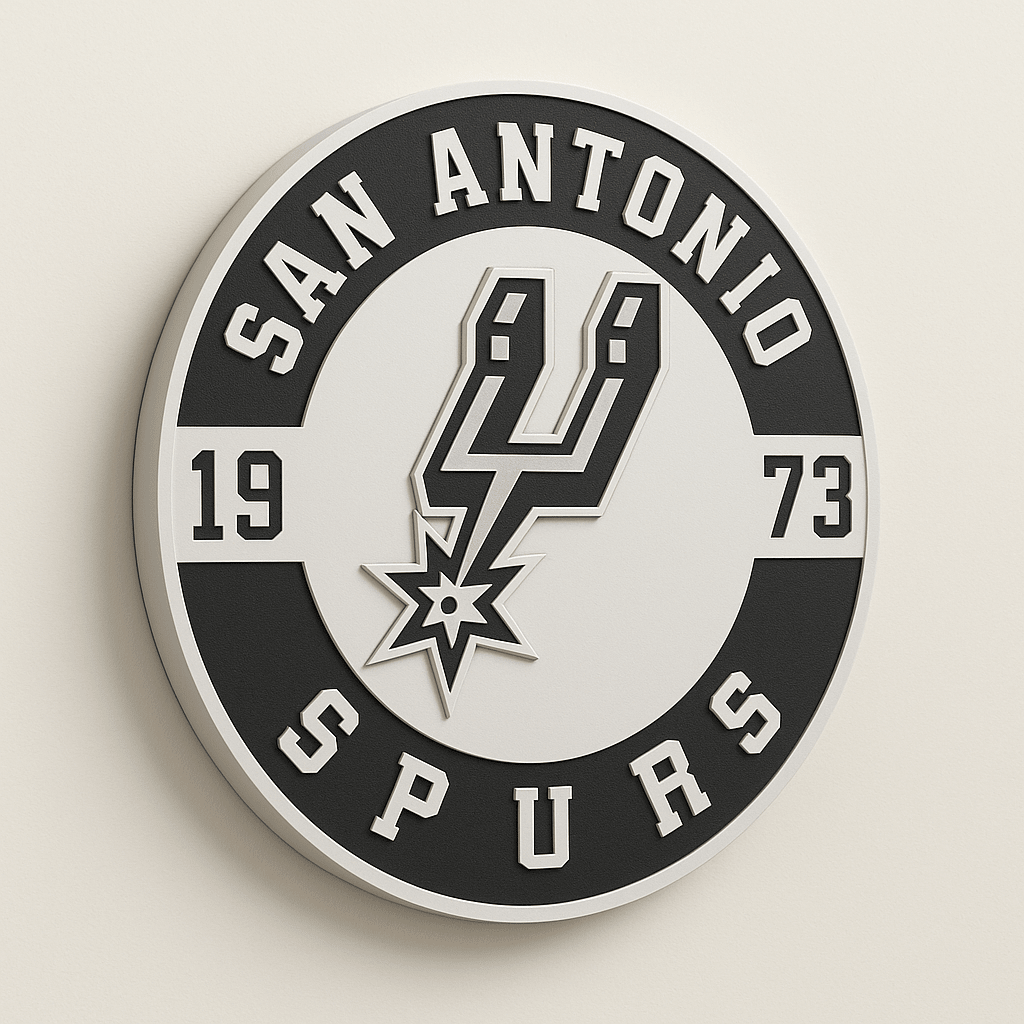 San Antonio Spurs 3D Wall Plaque - Sign Guy