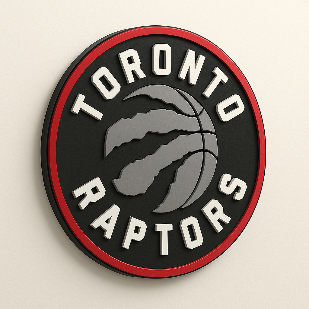 Toronto Raptors 3D Wall Plaque
