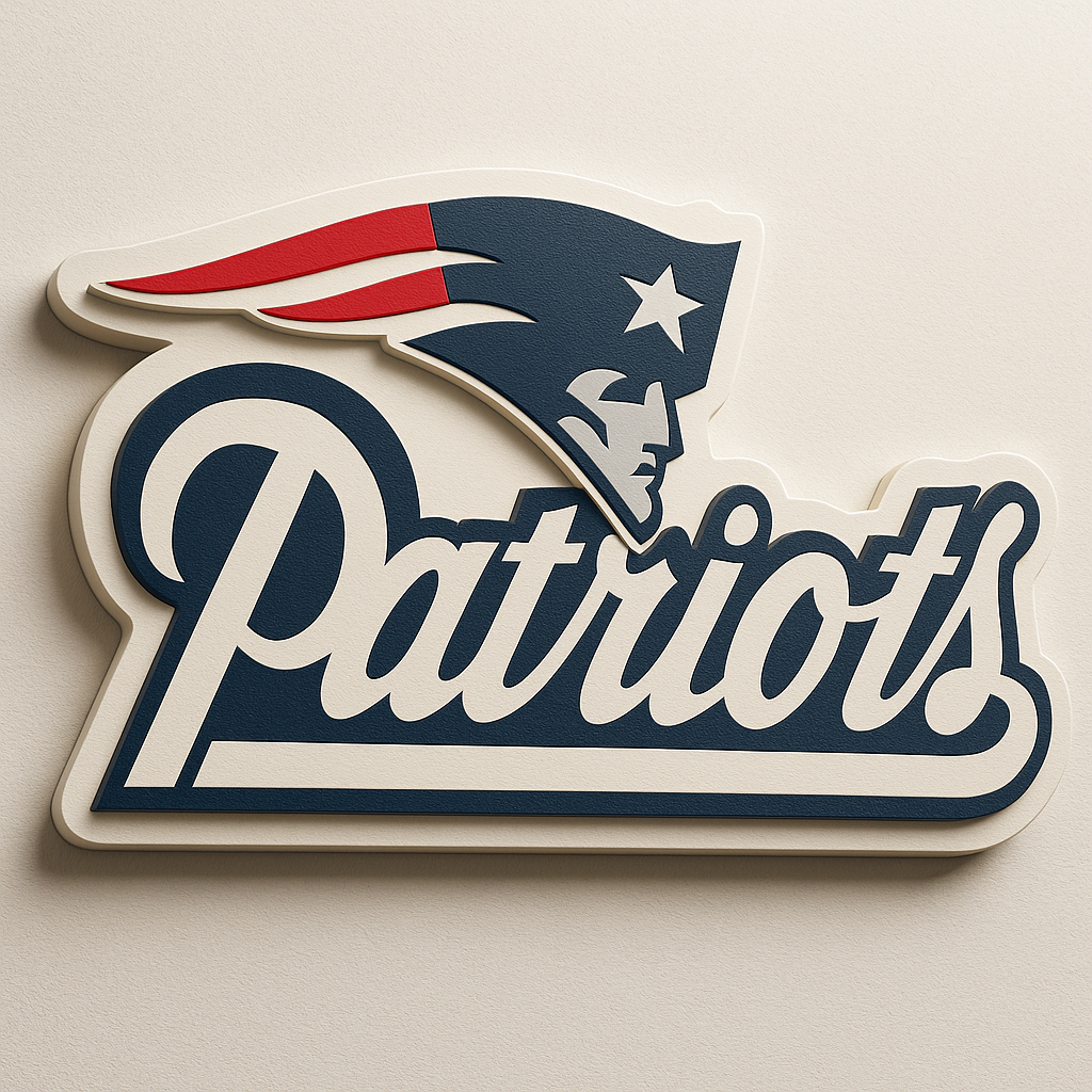 New England Patriots 3D Wall Plaque