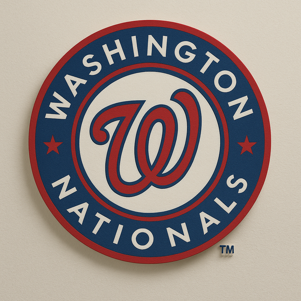 Washington Nationals 3D Wall Plaque
