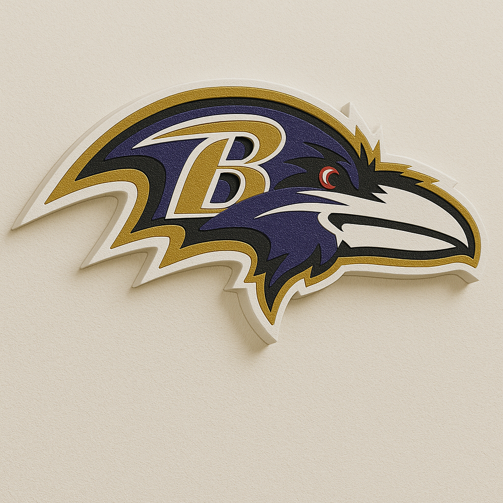 Baltimore Ravens 3D Wall Plaque
