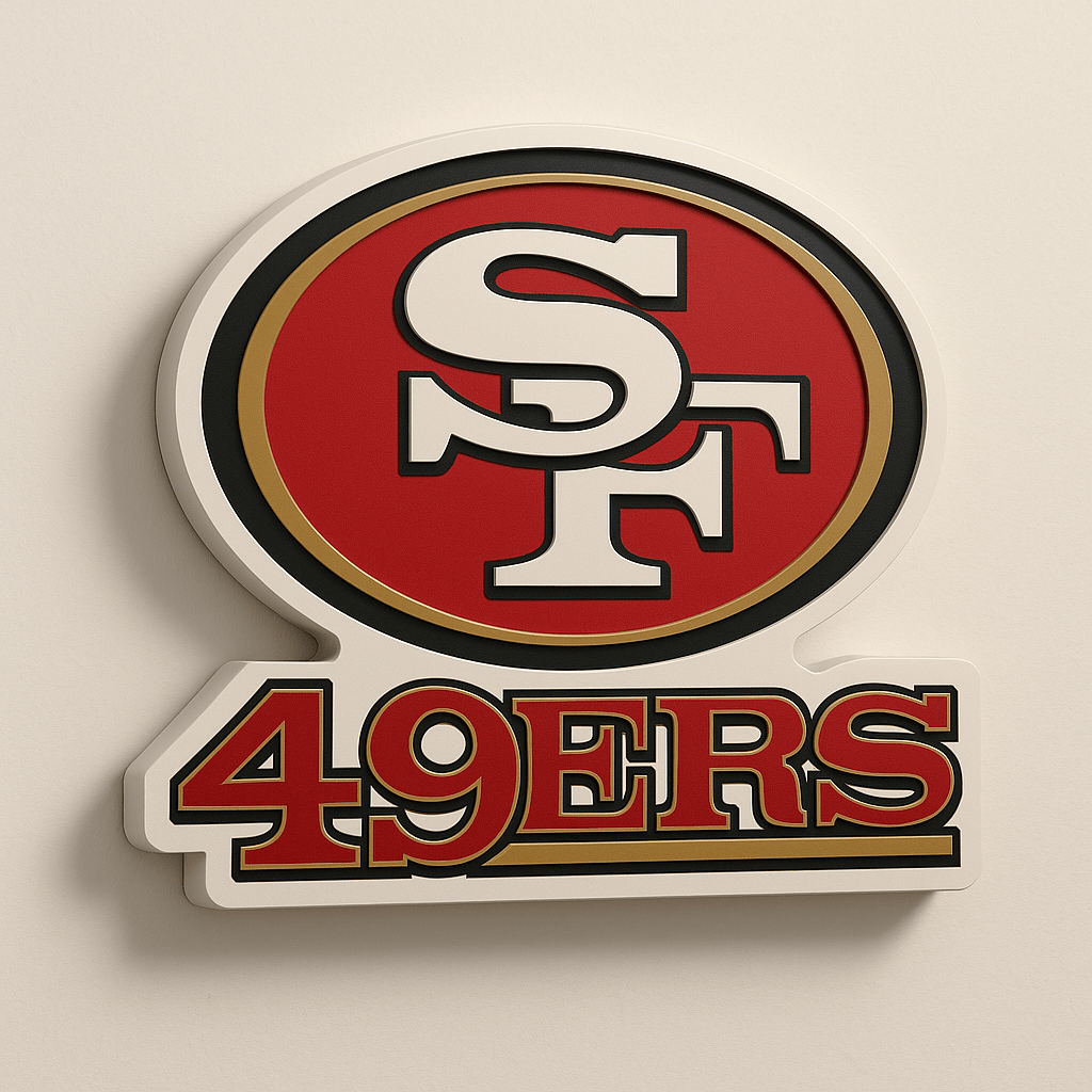 San Francisco 49ers 3D Wall Plaque - Sign Guy