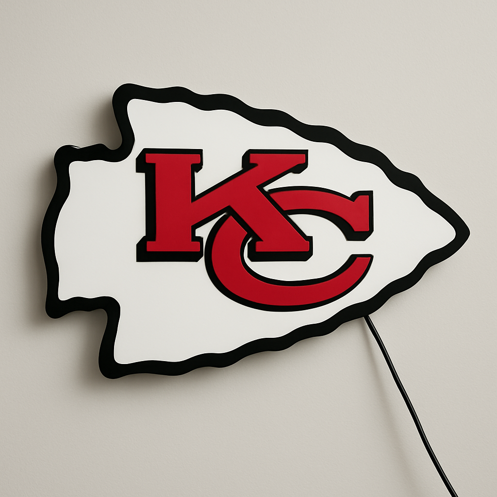 Kansas City Chiefs LED Sign shown in daylight