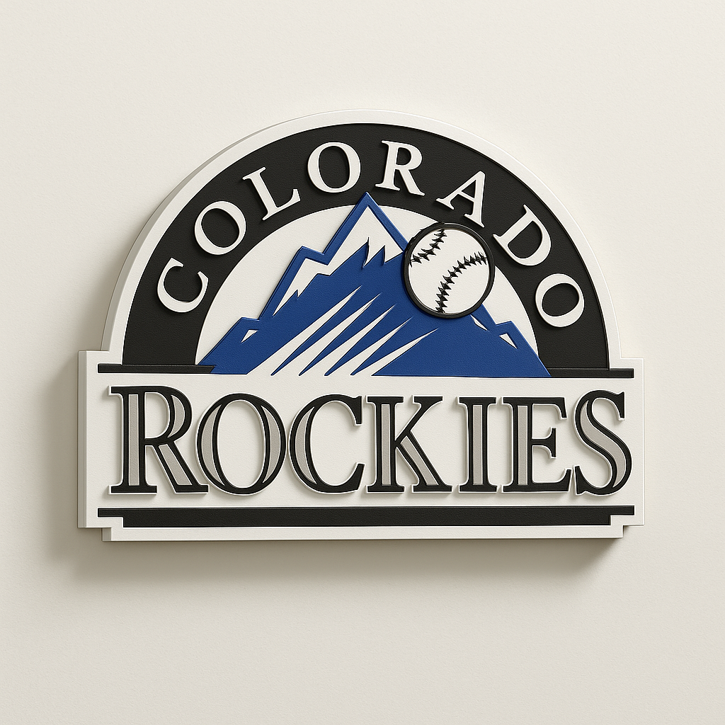 Colorado Rockies 3D Wall Plaque