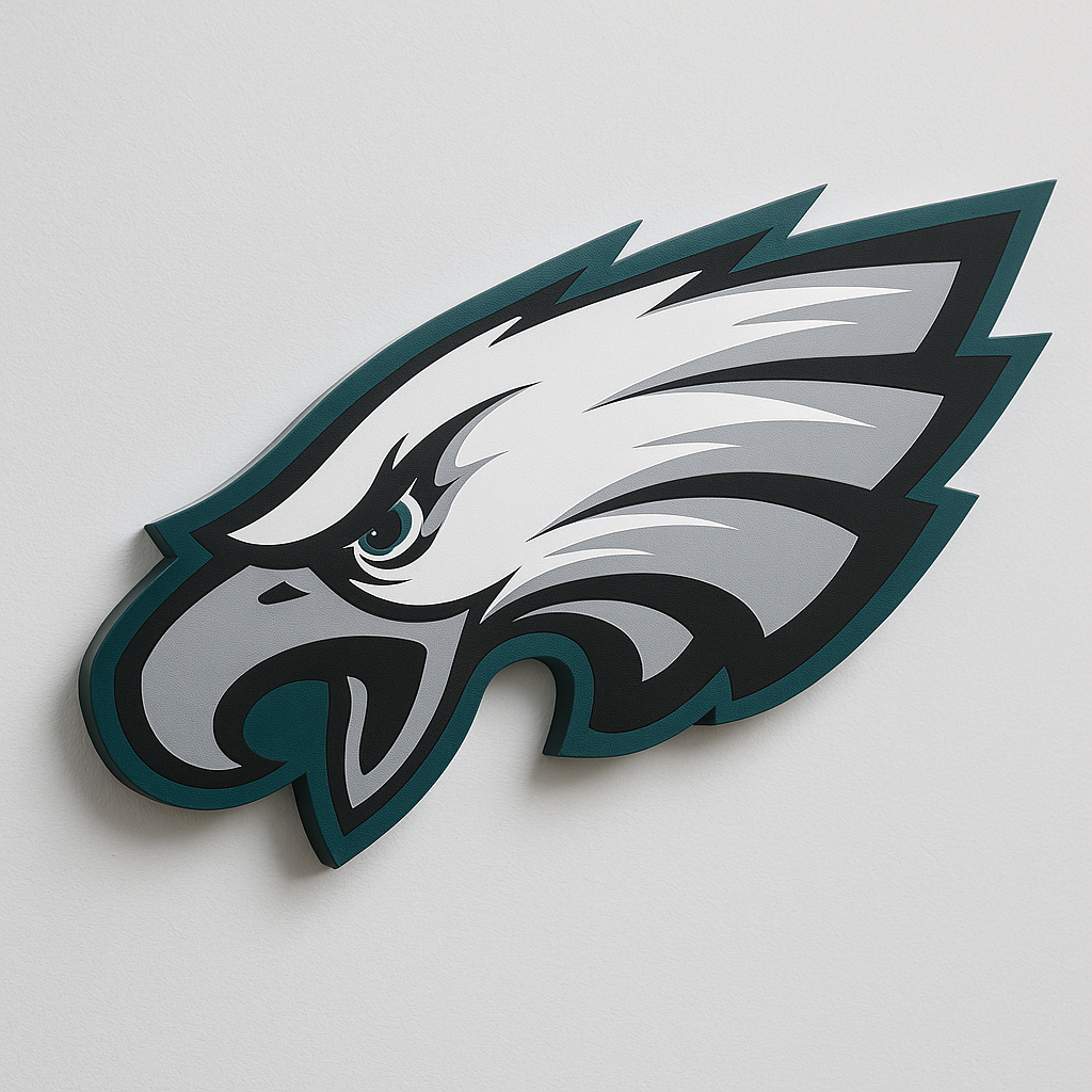 Philadelphia Eagles LED Sign shown in daylight