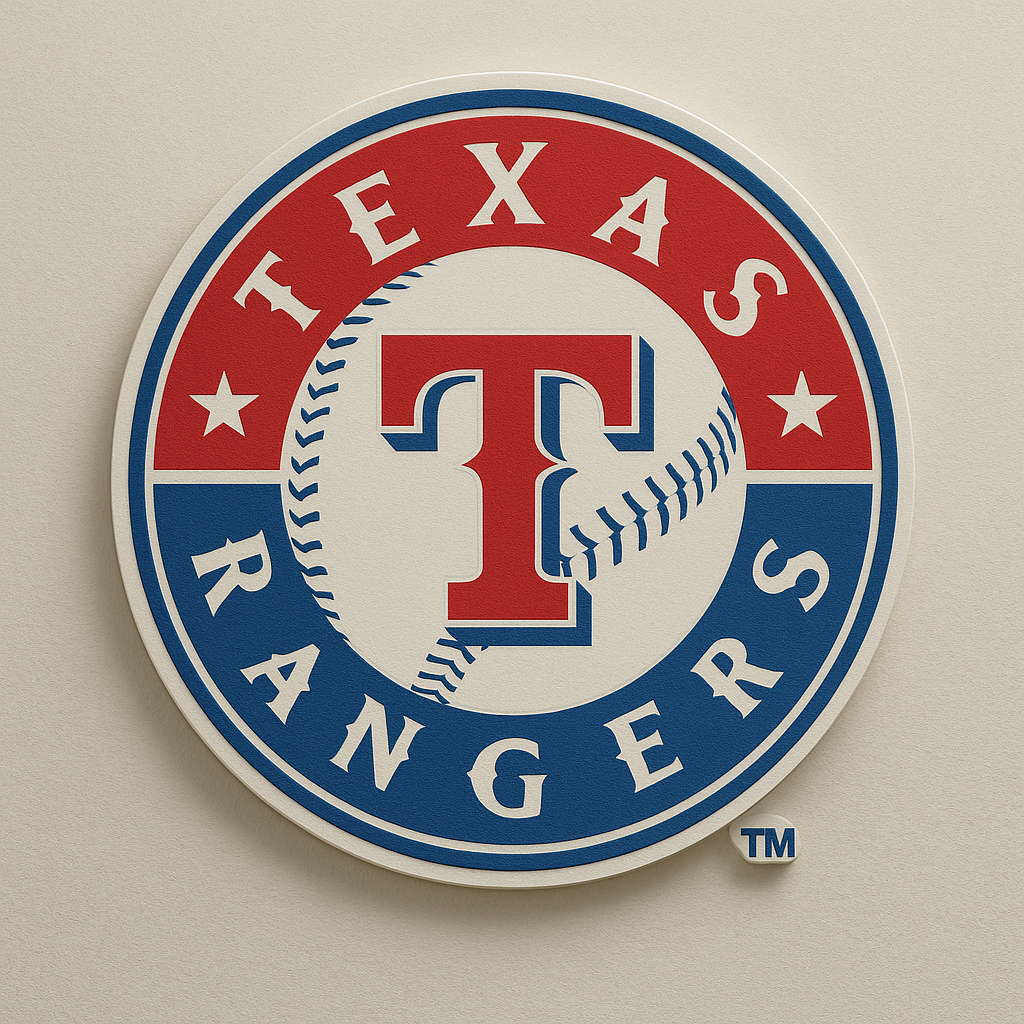 Texas Rangers 3D Wall Plaque