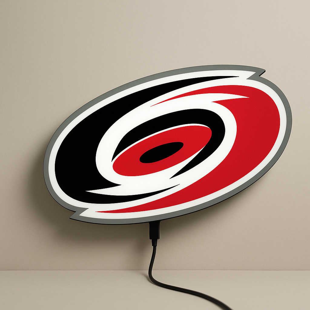 Carolina Hurricanes LED Sign shown in daylight