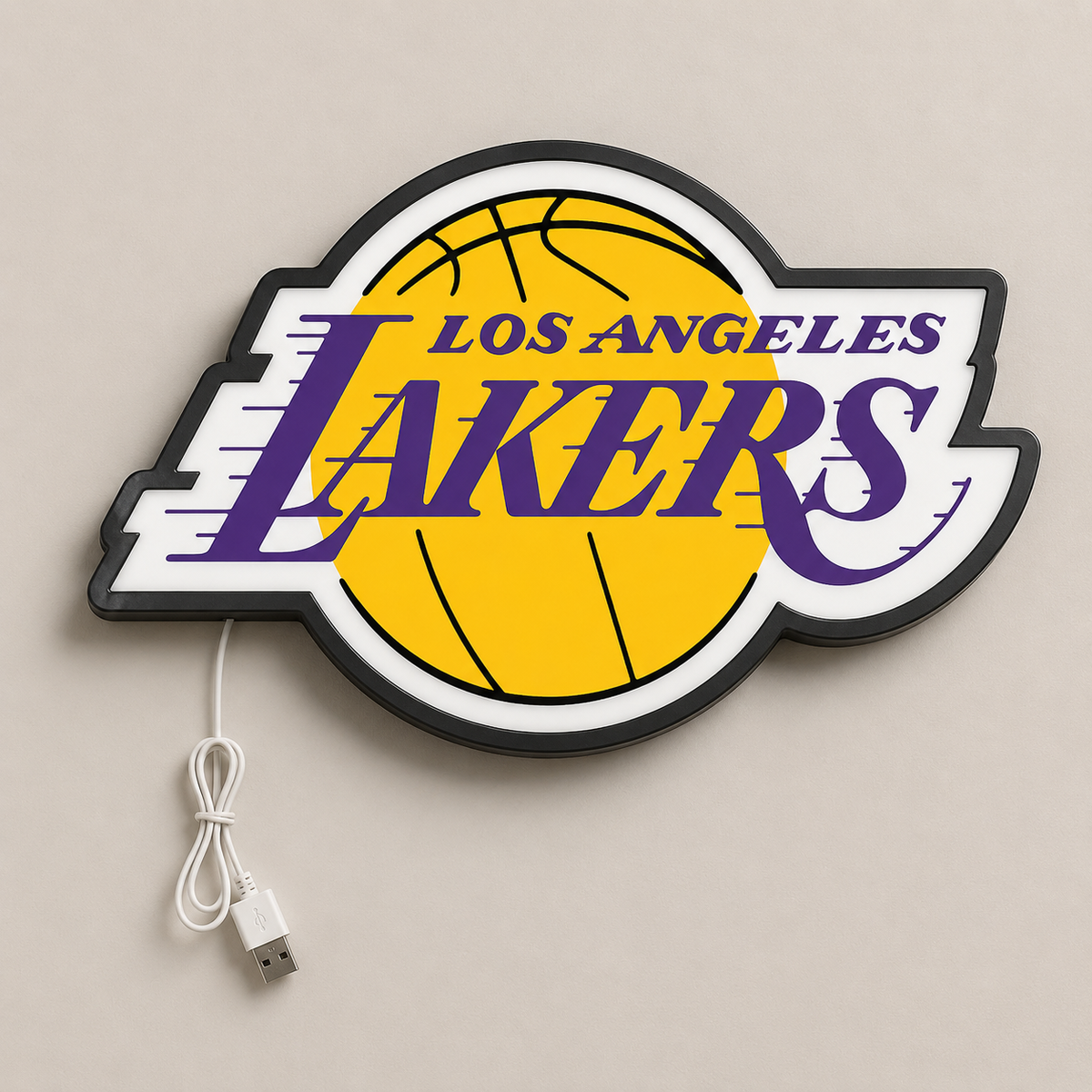 Los Angeles Lakers LED Sign shown in daylight