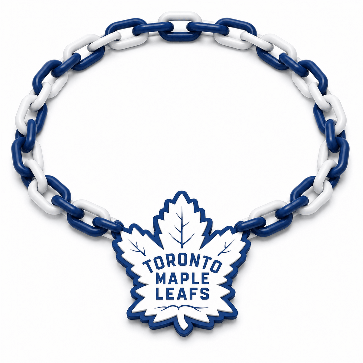 Toronto Maple Leafs White Logo Classic Hype Chain - Sign Guy