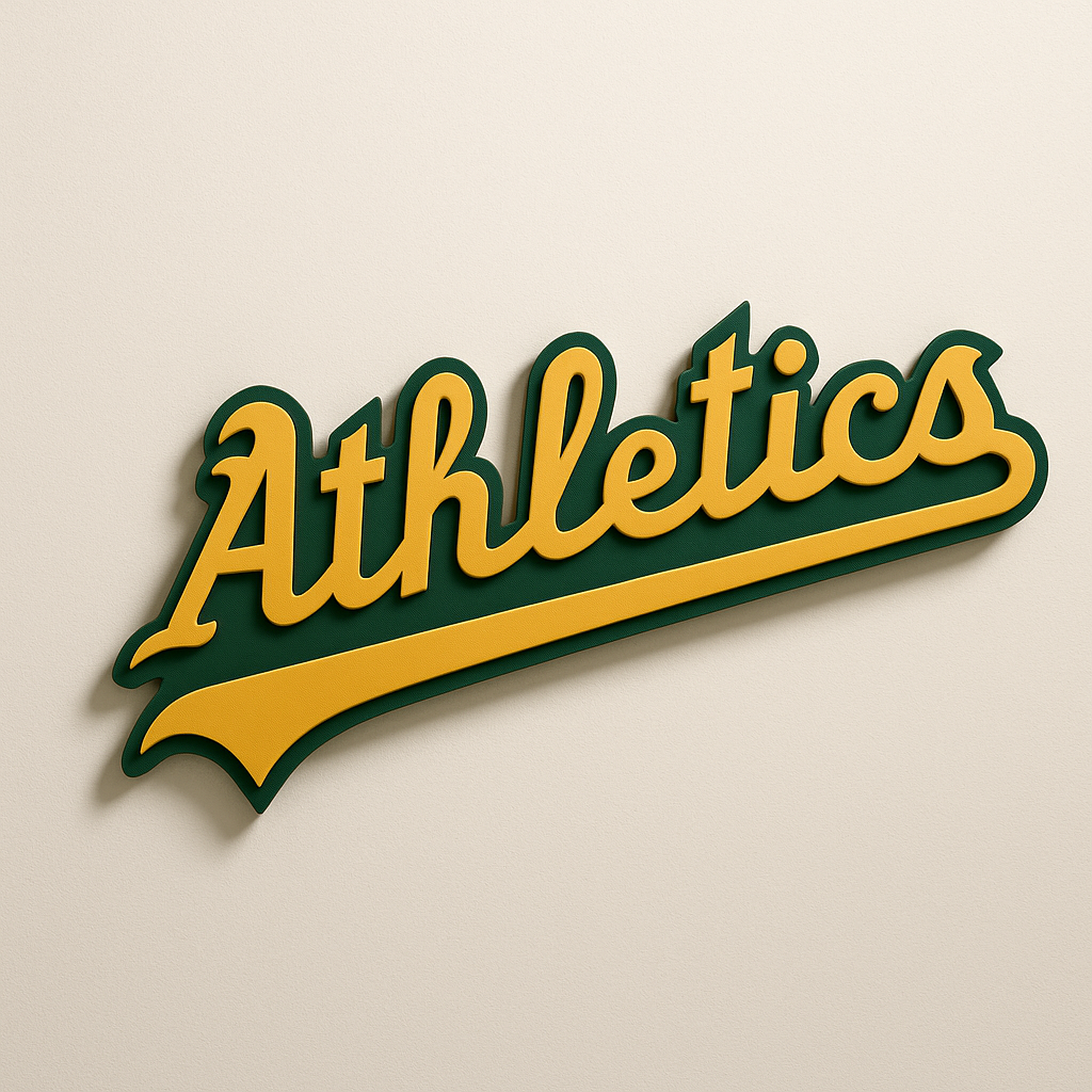 Oakland Athletics 3D Wall Plaque