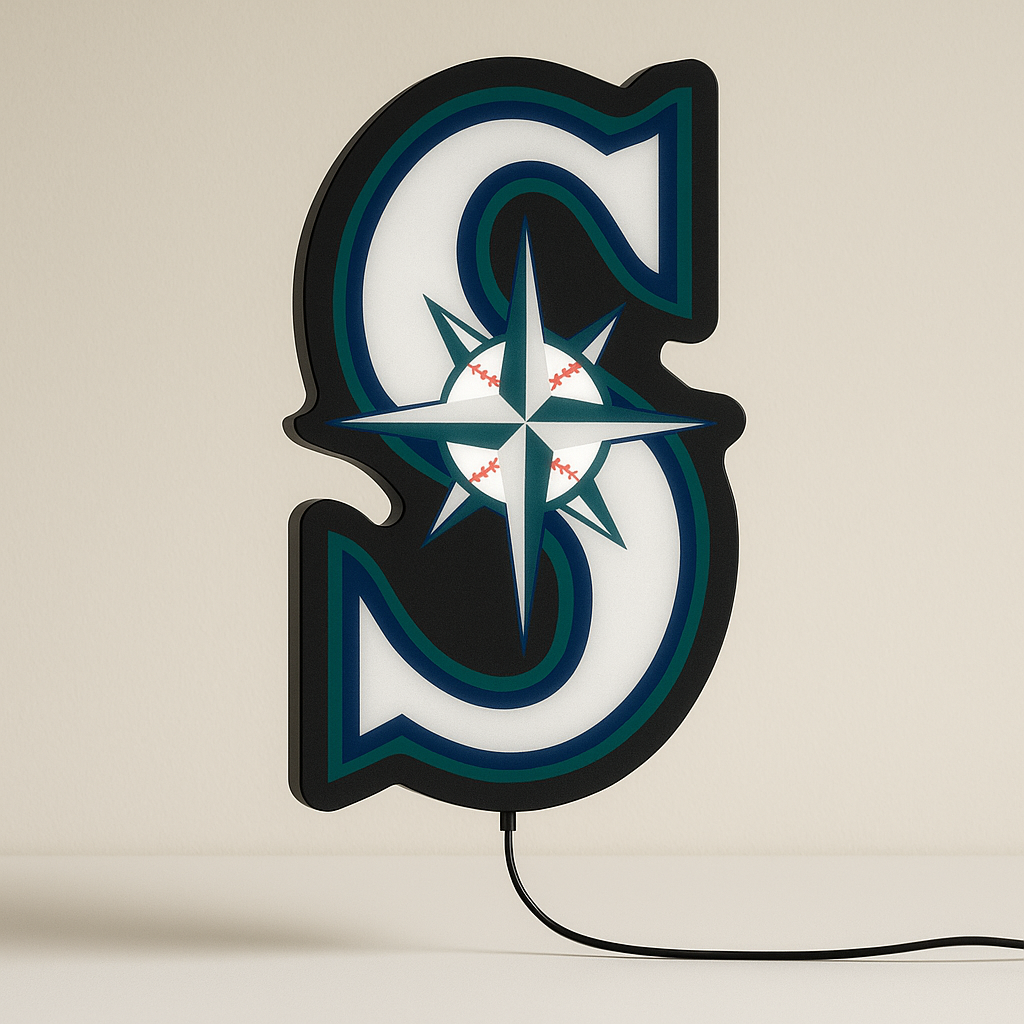 Illuminated Seattle Mariners LED Sign