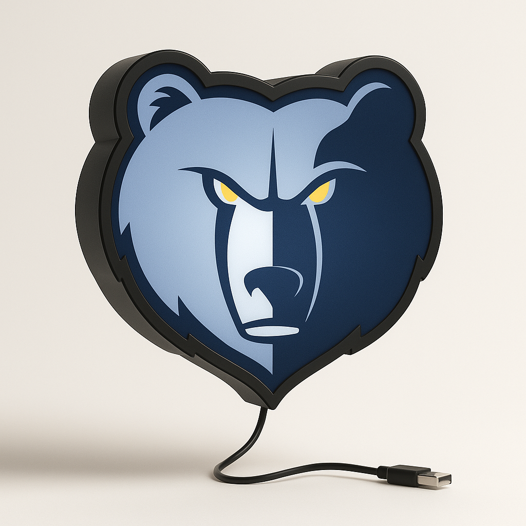 Memphis Grizzlies LED Sign shown in daylight