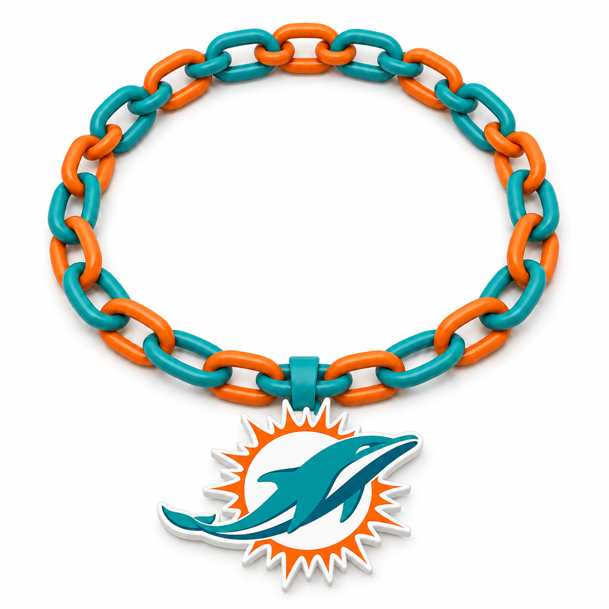Miami Dolphins Classic Hype Chain by Sign Guy