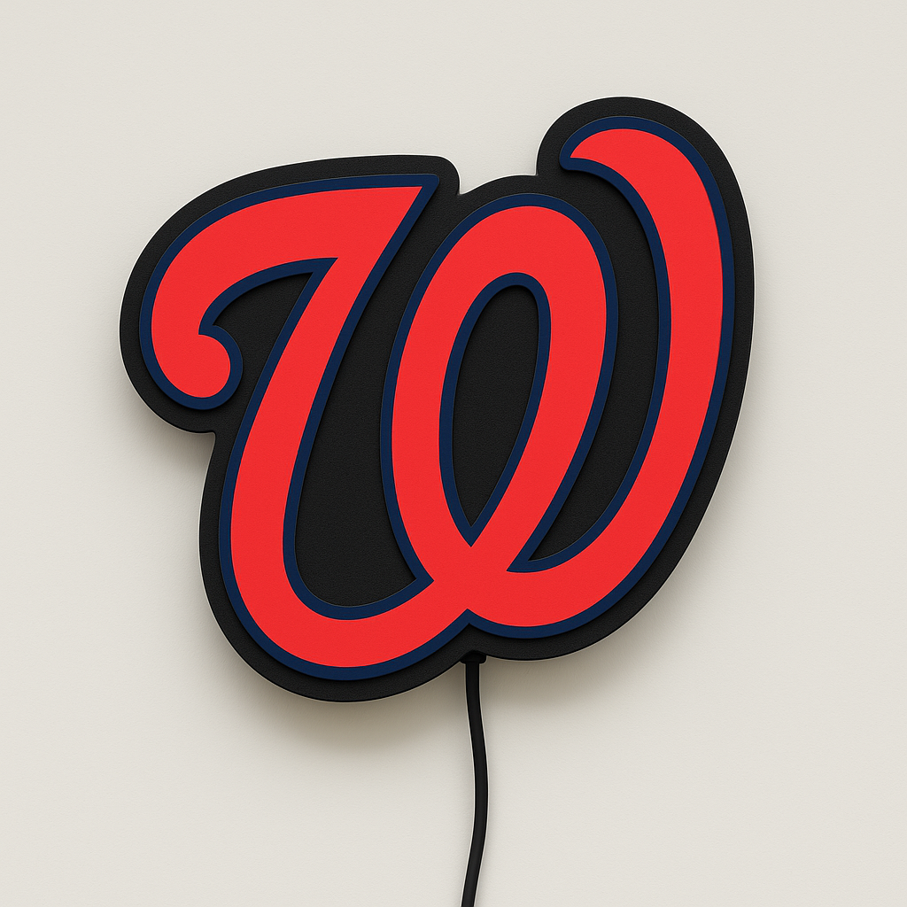 Washington Nationals LED Sign shown in daylight