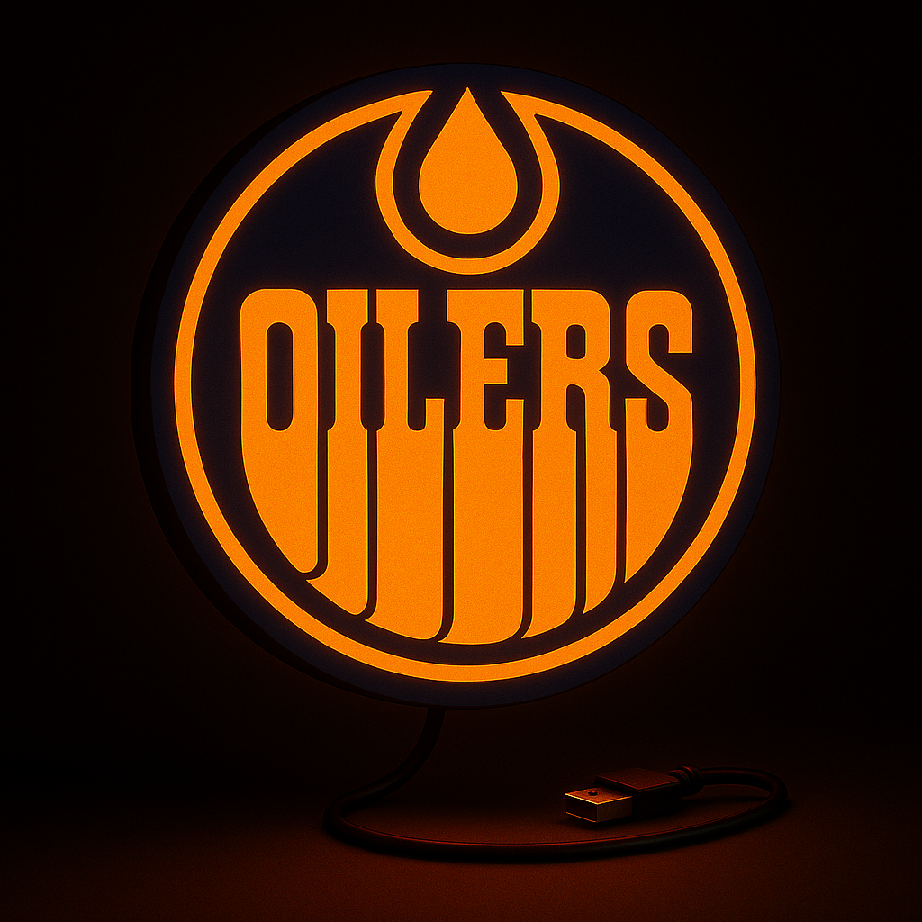 Edmonton Oilers Orange LED Bar Light