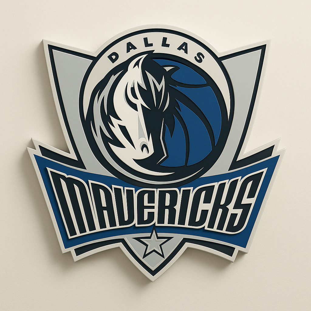Dallas Mavericks 3D Wall Plaque